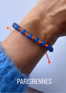 Bracelet Agate Bleue